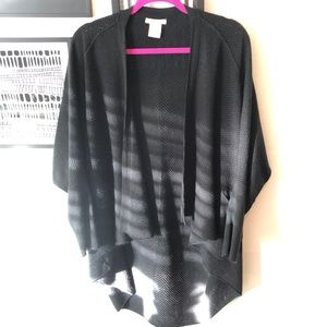 Sweet Romeo Black Cardigan/Shawl